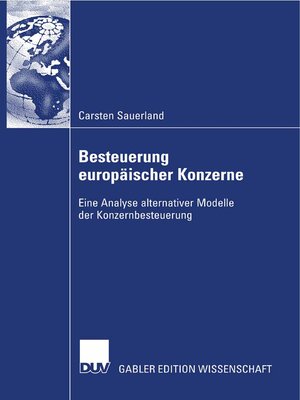 cover image of Besteuerung europäischer Konzerne